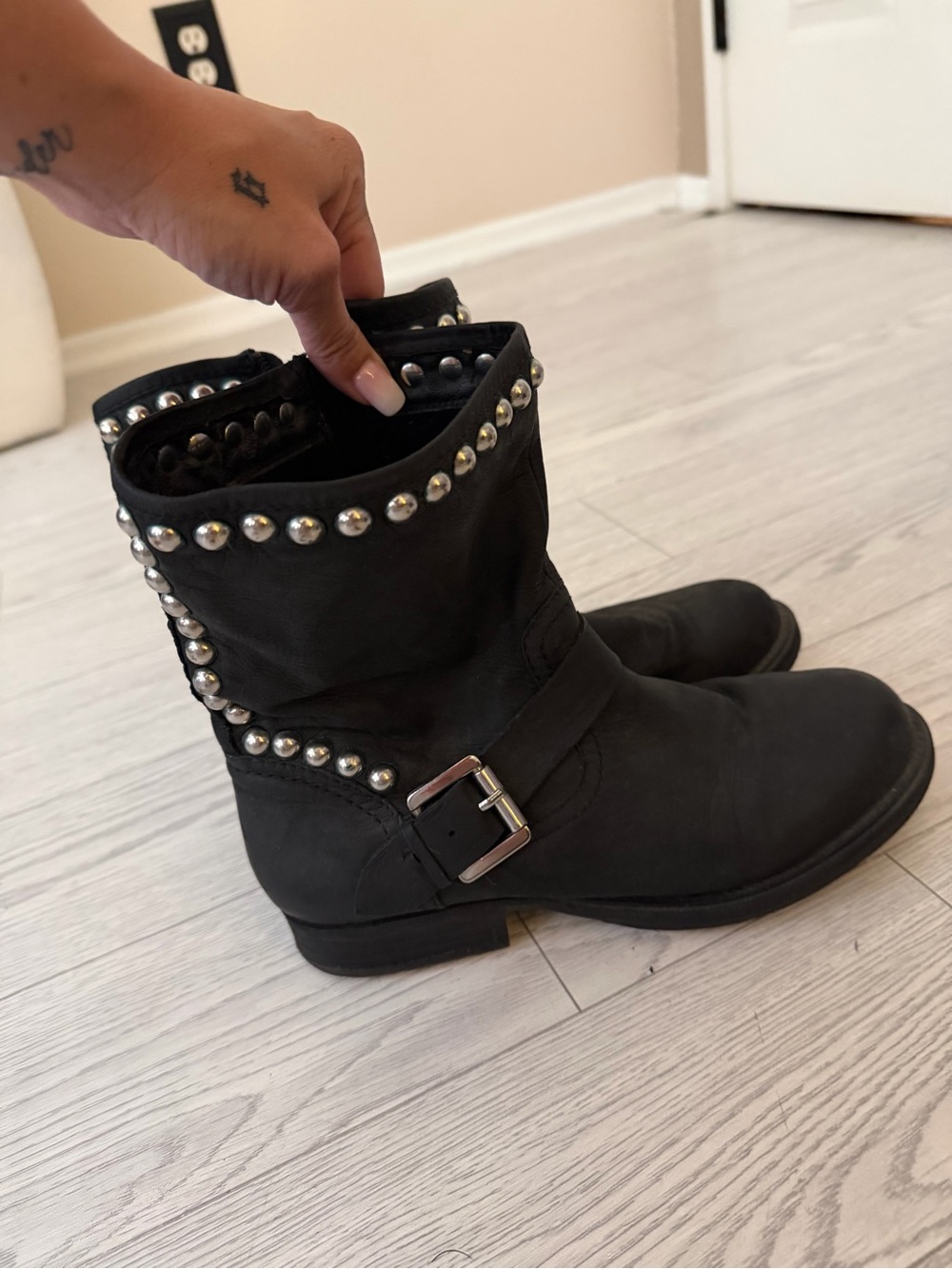 Steve Madden studded boots